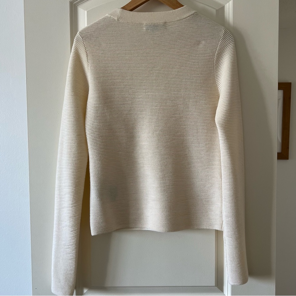 Cream Ribbed Sweater - Picture 2 of 3